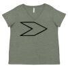 Curvy Collection Women's Fine Jersey V-Neck Tee Thumbnail