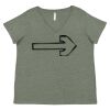 Curvy Collection Women's Fine Jersey V-Neck Tee Thumbnail