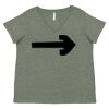 Curvy Collection Women's Fine Jersey V-Neck Tee Thumbnail