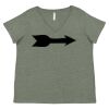 Curvy Collection Women's Fine Jersey V-Neck Tee Thumbnail