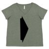 Curvy Collection Women's Fine Jersey V-Neck Tee Thumbnail