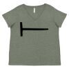 Curvy Collection Women's Fine Jersey V-Neck Tee Thumbnail