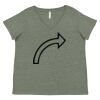 Curvy Collection Women's Fine Jersey V-Neck Tee Thumbnail