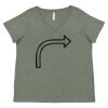 Curvy Collection Women's Fine Jersey V-Neck Tee Thumbnail