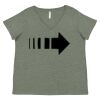 Curvy Collection Women's Fine Jersey V-Neck Tee Thumbnail