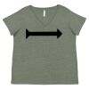Curvy Collection Women's Fine Jersey V-Neck Tee Thumbnail