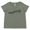 Curvy Collection Women's Fine Jersey V-Neck Tee Thumbnail