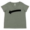 Curvy Collection Women's Fine Jersey V-Neck Tee Thumbnail