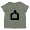 Curvy Collection Women's Fine Jersey V-Neck Tee Thumbnail