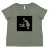Curvy Collection Women's Fine Jersey V-Neck Tee Thumbnail