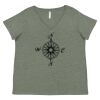 Curvy Collection Women's Fine Jersey V-Neck Tee Thumbnail
