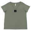 Curvy Collection Women's Fine Jersey V-Neck Tee Thumbnail
