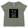 Curvy Collection Women's Fine Jersey V-Neck Tee Thumbnail