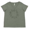 Curvy Collection Women's Fine Jersey V-Neck Tee Thumbnail