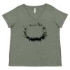 Curvy Collection Women's Fine Jersey V-Neck Tee Thumbnail