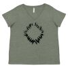 Curvy Collection Women's Fine Jersey V-Neck Tee Thumbnail