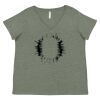 Curvy Collection Women's Fine Jersey V-Neck Tee Thumbnail