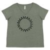 Curvy Collection Women's Fine Jersey V-Neck Tee Thumbnail
