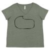 Curvy Collection Women's Fine Jersey V-Neck Tee Thumbnail