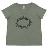 Curvy Collection Women's Fine Jersey V-Neck Tee Thumbnail