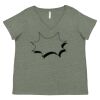 Curvy Collection Women's Fine Jersey V-Neck Tee Thumbnail