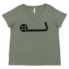 Curvy Collection Women's Fine Jersey V-Neck Tee Thumbnail