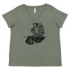 Curvy Collection Women's Fine Jersey V-Neck Tee Thumbnail