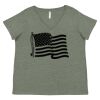 Curvy Collection Women's Fine Jersey V-Neck Tee Thumbnail