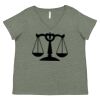 Curvy Collection Women's Fine Jersey V-Neck Tee Thumbnail