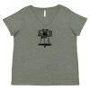 Curvy Collection Women's Fine Jersey V-Neck Tee Thumbnail