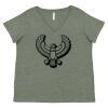 Curvy Collection Women's Fine Jersey V-Neck Tee Thumbnail