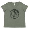 Curvy Collection Women's Fine Jersey V-Neck Tee Thumbnail