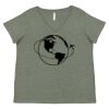 Curvy Collection Women's Fine Jersey V-Neck Tee Thumbnail