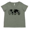 Curvy Collection Women's Fine Jersey V-Neck Tee Thumbnail