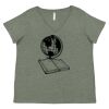 Curvy Collection Women's Fine Jersey V-Neck Tee Thumbnail