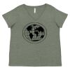 Curvy Collection Women's Fine Jersey V-Neck Tee Thumbnail