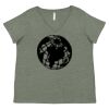 Curvy Collection Women's Fine Jersey V-Neck Tee Thumbnail
