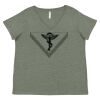 Curvy Collection Women's Fine Jersey V-Neck Tee Thumbnail