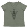 Curvy Collection Women's Fine Jersey V-Neck Tee Thumbnail