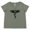Curvy Collection Women's Fine Jersey V-Neck Tee Thumbnail