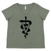 Curvy Collection Women's Fine Jersey V-Neck Tee Thumbnail