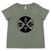 Curvy Collection Women's Fine Jersey V-Neck Tee Thumbnail