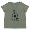Curvy Collection Women's Fine Jersey V-Neck Tee Thumbnail