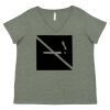 Curvy Collection Women's Fine Jersey V-Neck Tee Thumbnail