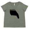 Curvy Collection Women's Fine Jersey V-Neck Tee Thumbnail