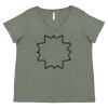 Curvy Collection Women's Fine Jersey V-Neck Tee Thumbnail