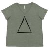 Curvy Collection Women's Fine Jersey V-Neck Tee Thumbnail