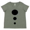 Curvy Collection Women's Fine Jersey V-Neck Tee Thumbnail