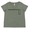 Curvy Collection Women's Fine Jersey V-Neck Tee Thumbnail