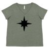 Curvy Collection Women's Fine Jersey V-Neck Tee Thumbnail